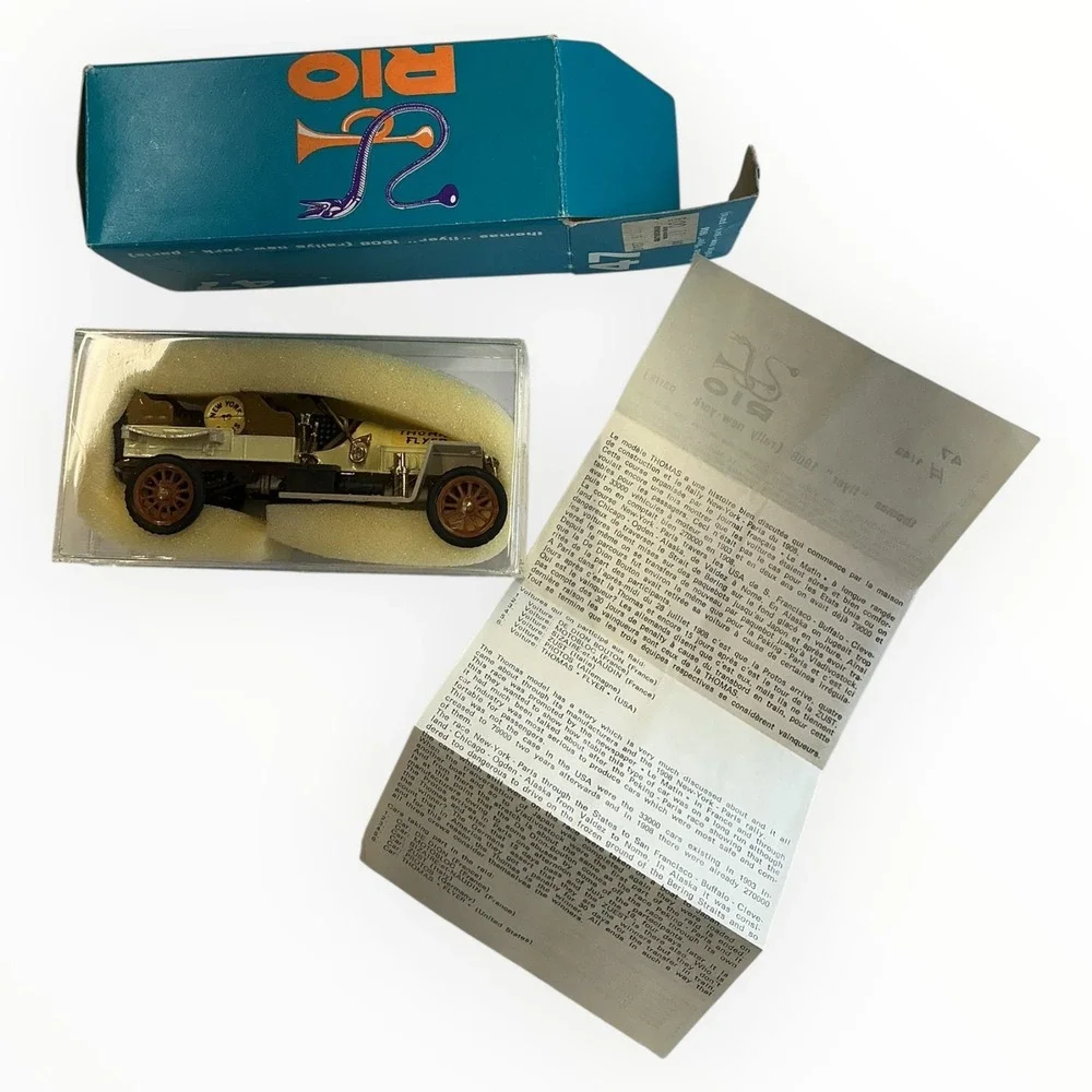 RIO Thomas‎ Flyer 1908 New York to Paris Rallye Diecast Car Model 47 Italy 1:43